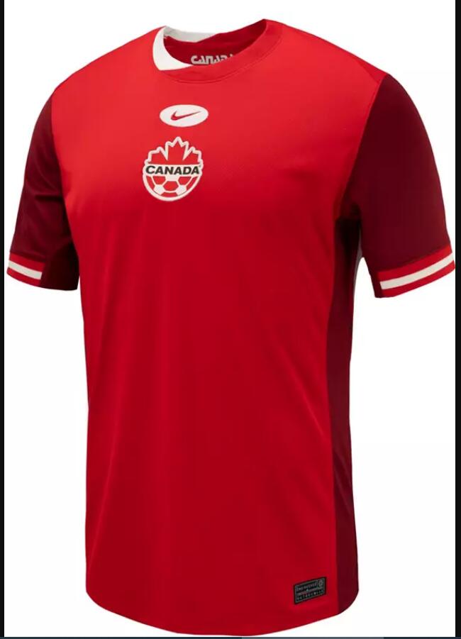 Men Nike Canada 2024 Home soccer Jersey->->Soccer Country Jersey